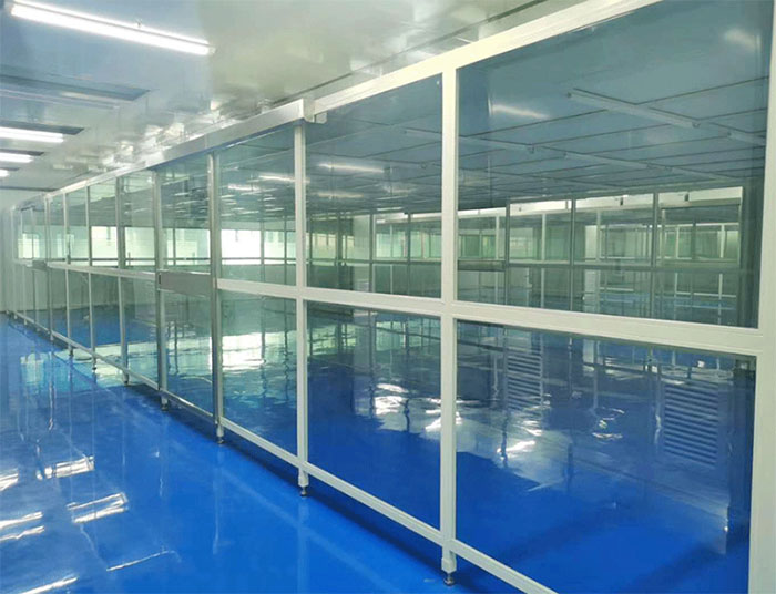 流水線潔凈棚又稱為生產線潔凈室或者組裝式潔凈棚，水線生產無塵棚，潔凈組裝流水線生產潔凈棚，凈化風淋流水線